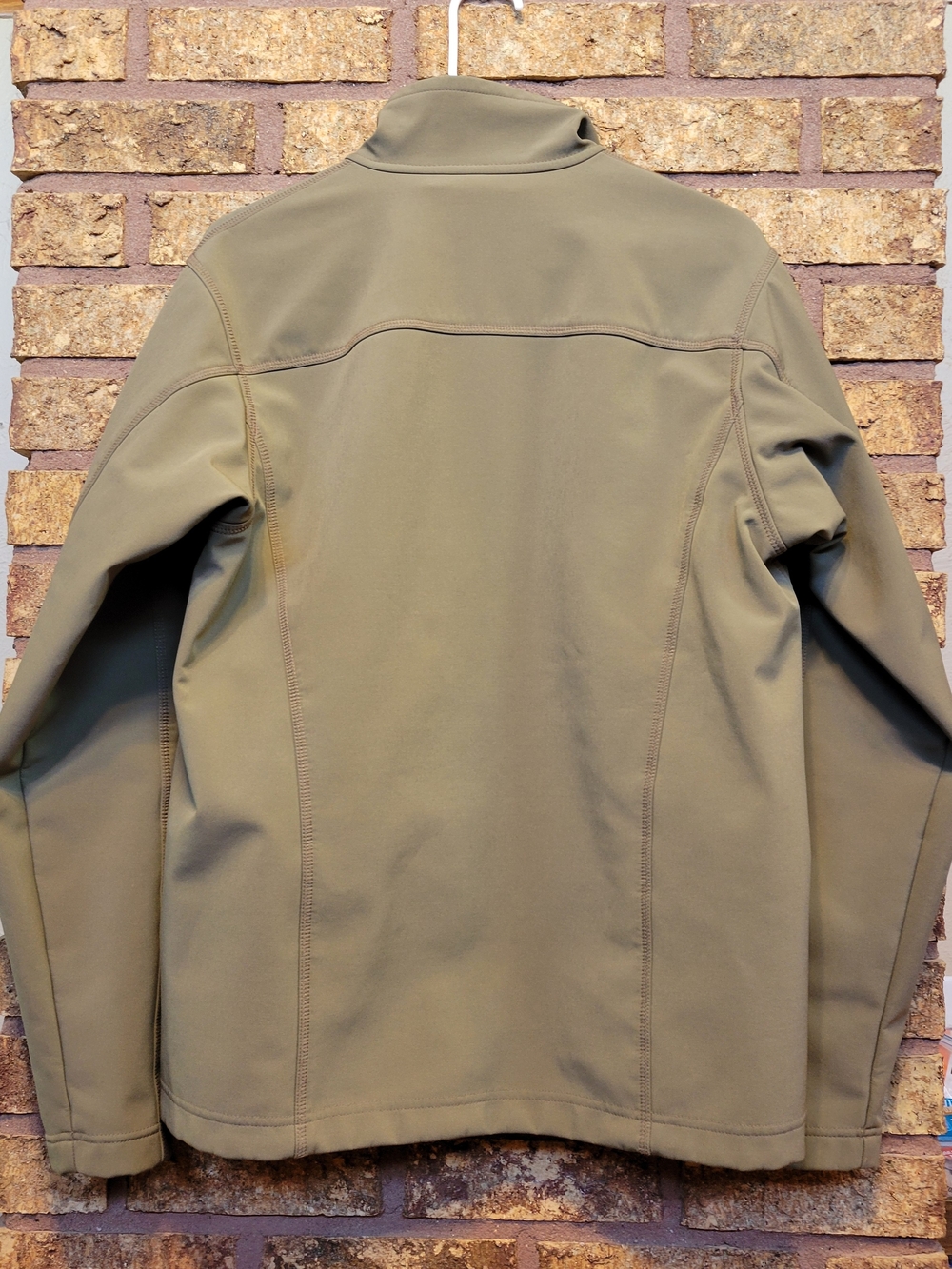 Patagonia Softshell Jacket Mens Medium Olive Green Full Zip Lightweight Outdoor - Picture 3 of 12